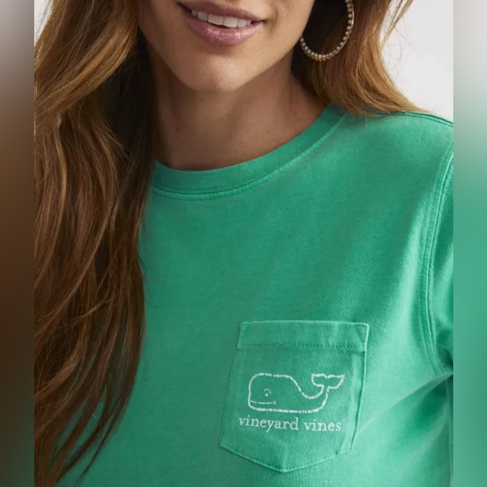 Vineyard Vines Garment Dyed Vintage Whale Short-Sleeve Pocket Tee